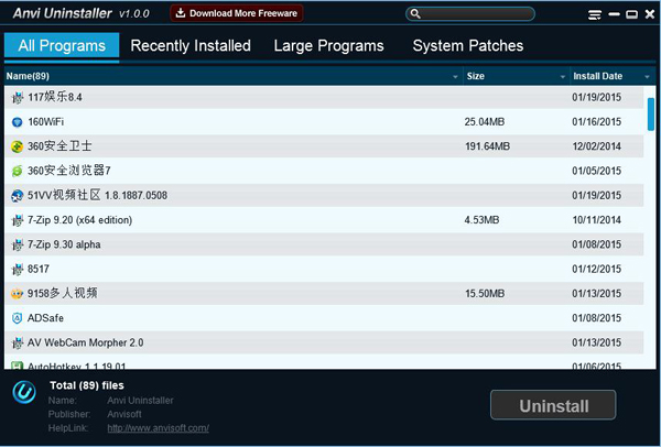  Anvi Uninstallerж V1.0 ɫ