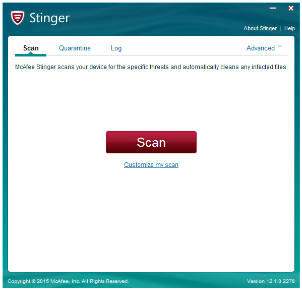 McAfee Stinger & Raptor(˷ɱ) V12.1.0.2278 ɫ