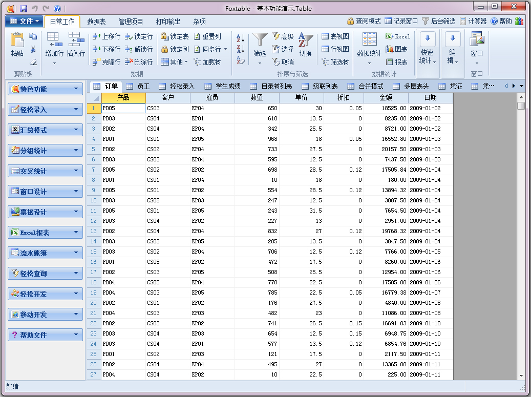 FoxTable() V2017