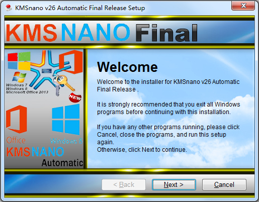 KMSnano(Win7/Win8/Office) V26