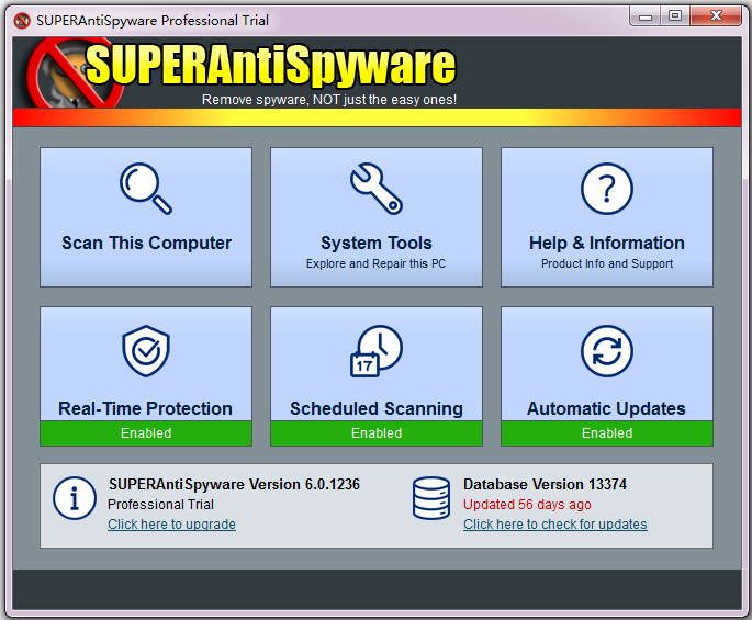 SUPERAntiSpyware(ɨ) V6.0.1236