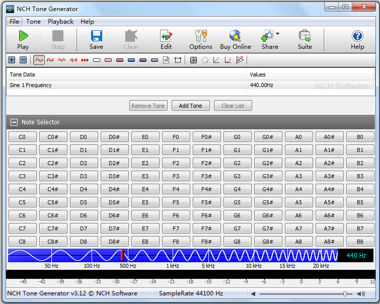 NCH Tone Generator(Ҷ) V3.12 İ