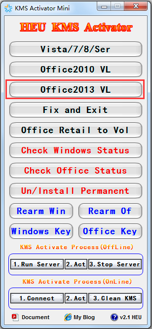 Office2013(KMS Activator Mini) V2.1 Ӣɫ