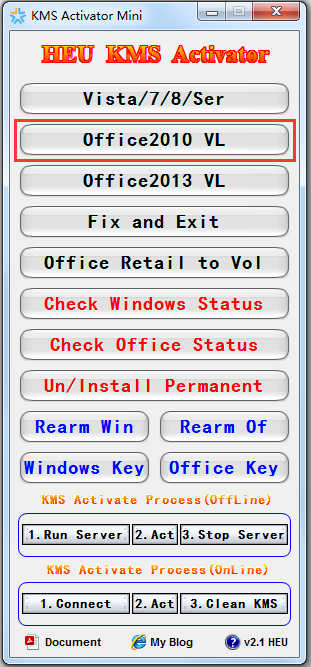 Office2010(KMS Activator Mini) V2.1 Ӣɫ