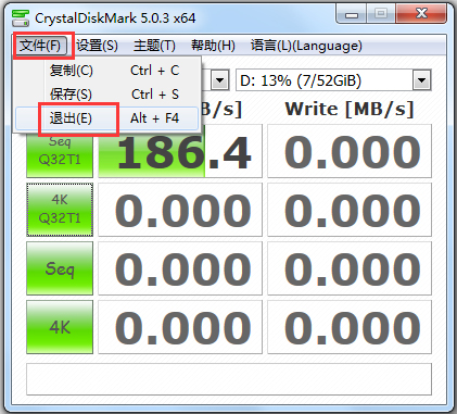 CrystalDiskMark(Ӳ̼⹤) V5.2 ɫ