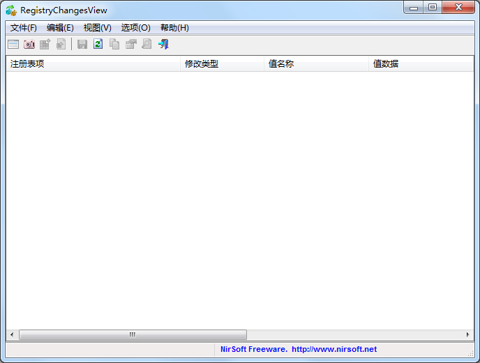 RegistryChangesView(鿴ע仯) V1.05 ɫ