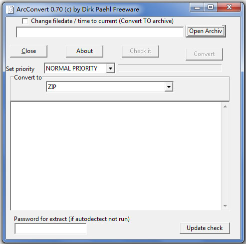ArcConvert(压缩包转换工具) V0.70 汉化版