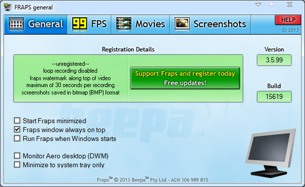 Fraps(Ϸ¼) V3.5.99.15623