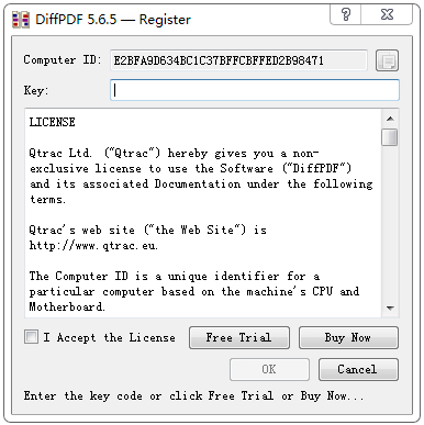 DiffPDF(PDFļȽϹ) V5.6.5 Ӣİ