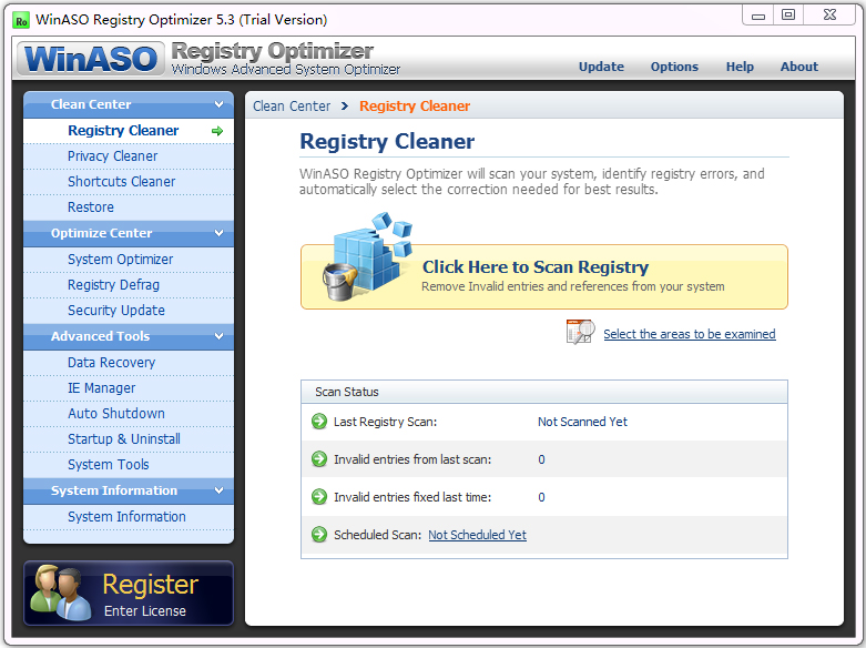 WinASO Registry Optimizer(Ż) V5.3.0