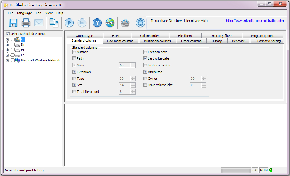 Directory Lister(ļб) V2.16 Ӣİ