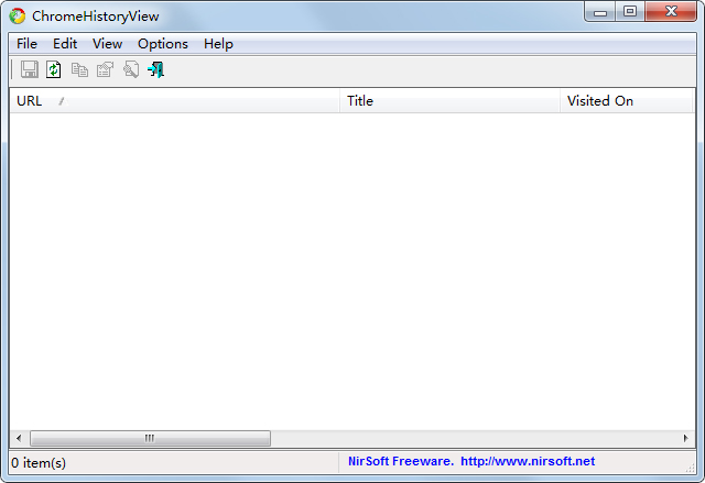 ChromeHistoryView(读取浏览器历史记录) V1.30 英文绿色版