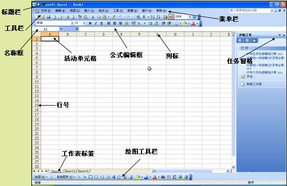 Excel 2003 ɫ