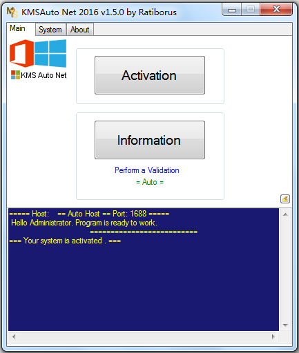 Windows(Kmsauto Net2016) V1.5.0 ɫӢİ