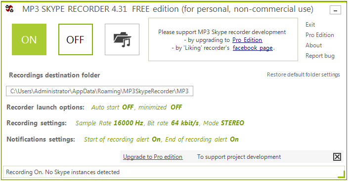 MP3 Skype Recorder(Skypeͨ) V4.31 Ӣİ