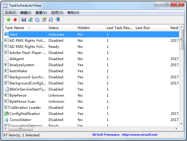 TaskSchedulerView(windows) V1.30 ɫ