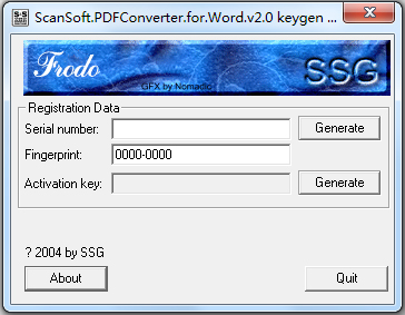 ScanSoft PDF Converter(PDFת����)ע��� V2.0 ��ɫ��