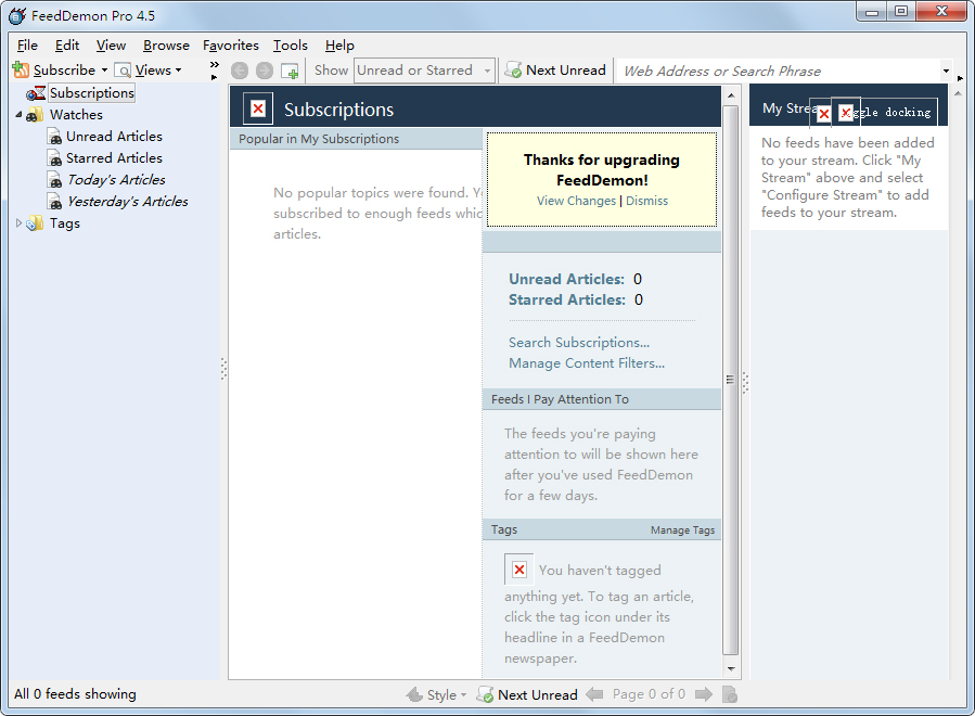 FeedDemon(RSS阅读器) V4.5.0.0 多国语言绿色便携版