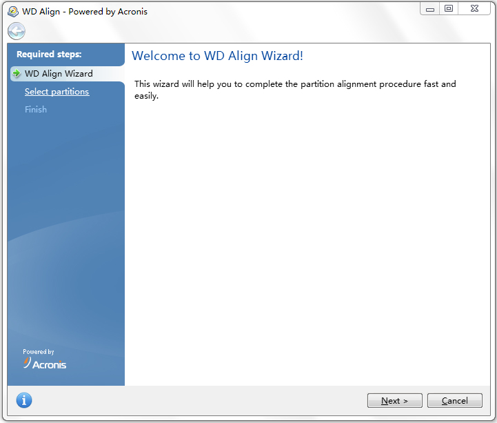 WD Align Utility(Ӳ̷빤) V2.0.111 Ӣİ